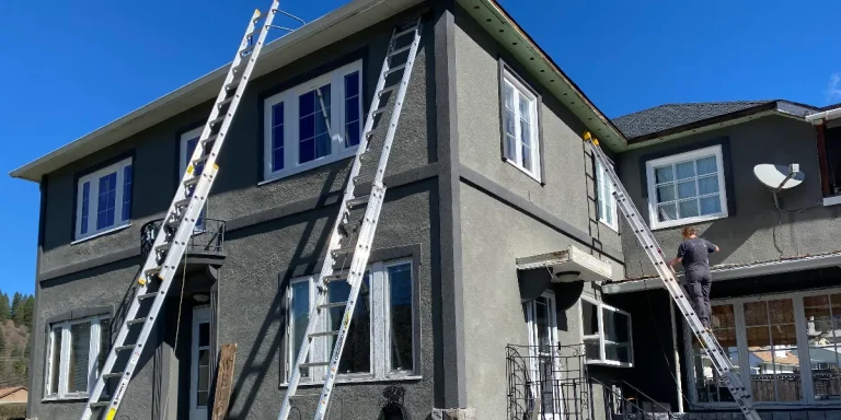 Rotting fascia behind the gutters Kootenays