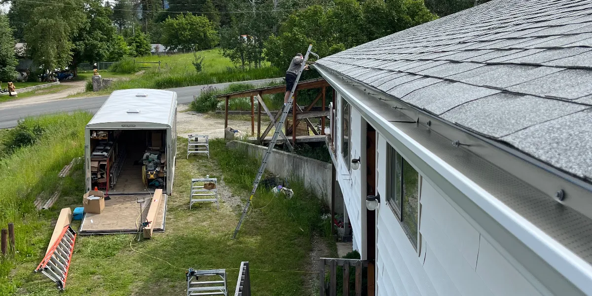 why gutters pull away in Kootenays BC